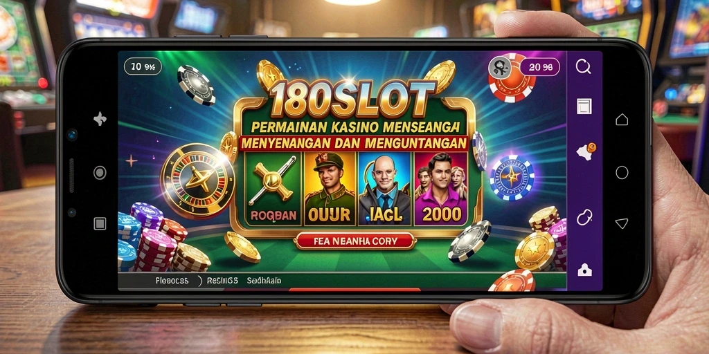 Tampilan gameplay menarik dari 180SLOT dengan mesin slot yang beragam.