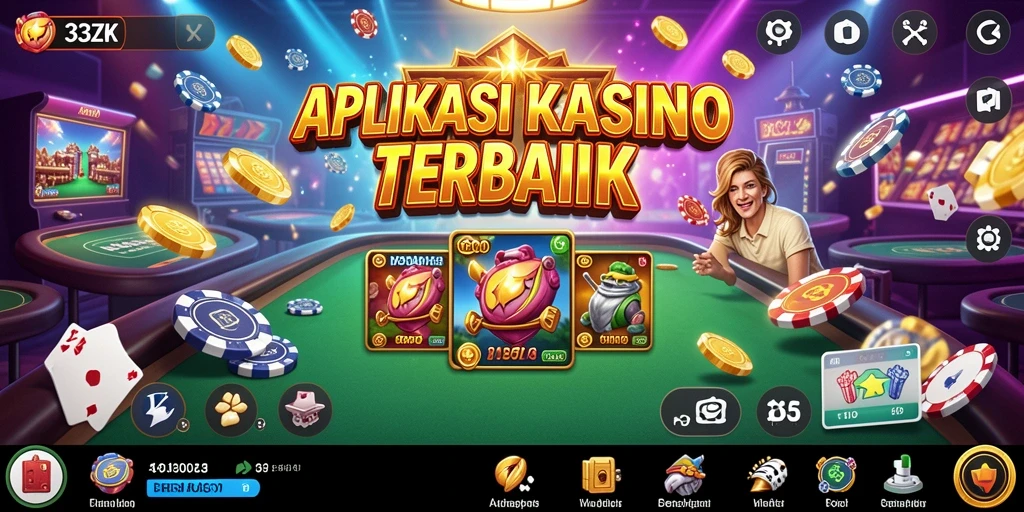 Screenshot utama 33ZK menampilkan gameplay Kasino yang seru dan interaktif.