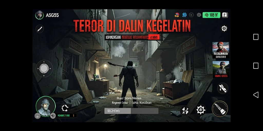 Gameplay ASG55 yang menegangkan dan penuh ketakutan.