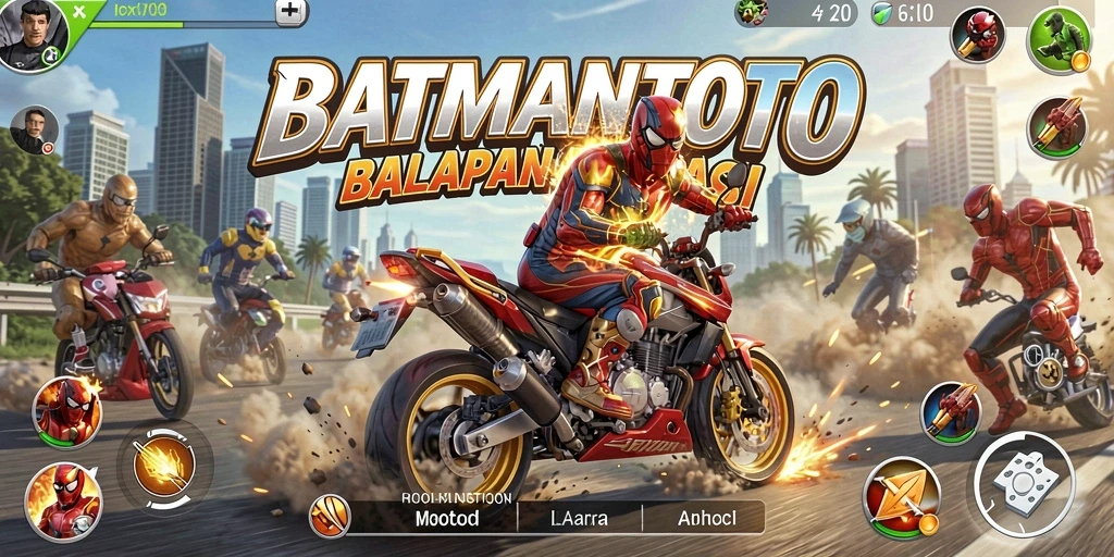 Tampilan aksi balapan motor yang memukau dalam BATMANTOTO.