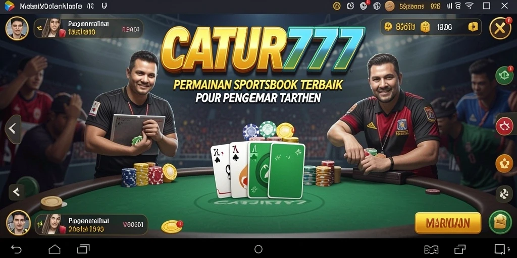 Tampilan gameplay CATUR777 yang menarik dalam taruhan Sportsbook.