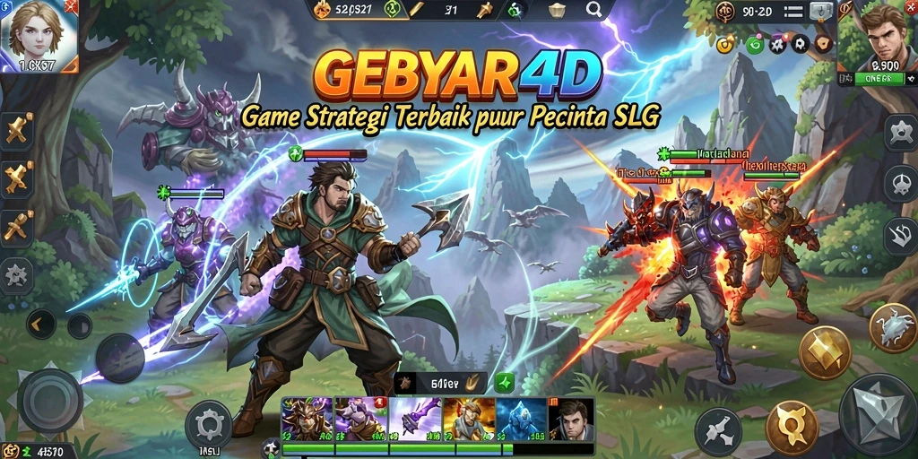 Tampilan gameplay menegangkan dan strategi mendalam di GEBYAR4D.