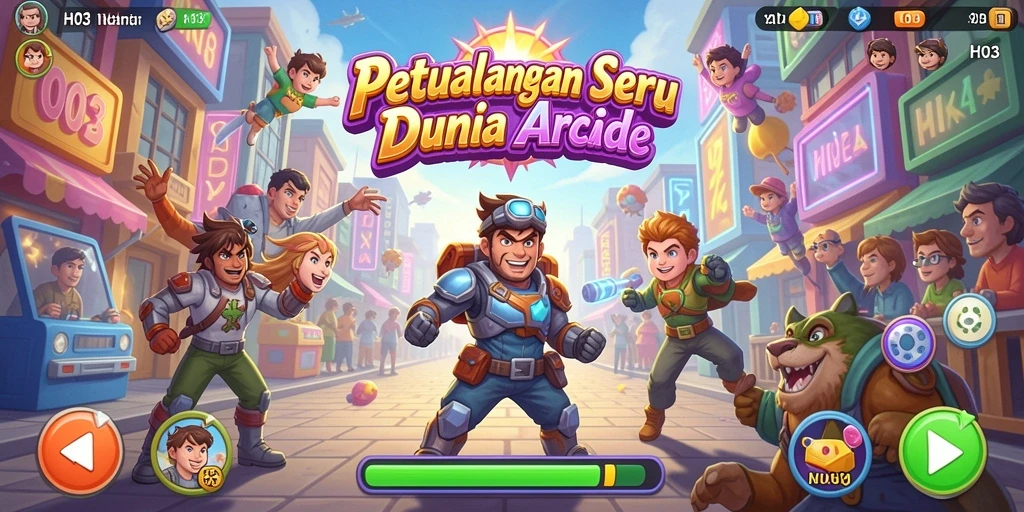 Tampilan gameplay H03 penuh warna dan tantangan seru.
