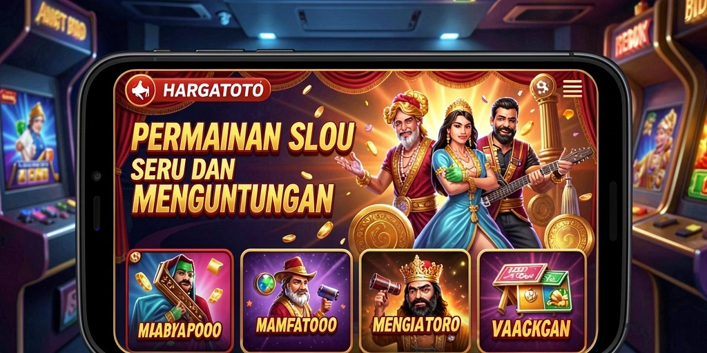 Tampilan gameplay HARGATOTO yang menawan dan interaktif.