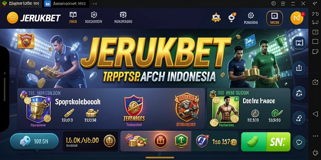 Tampilan antarmuka JERUKBET dengan berbagai pilihan taruhan.