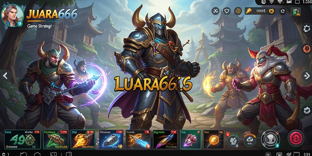 Tampilan gameplay JUARA666 yang mengasyikkan dan strategis.