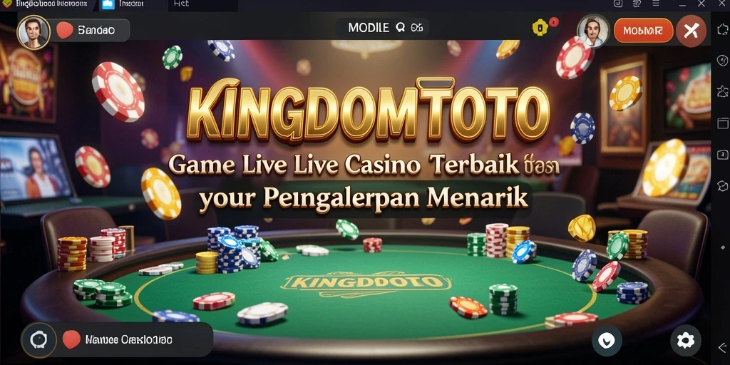 Tampilan gameplay <strong>KINGDOMTOTO</strong> yang interaktif dan menarik di kasino langsung.