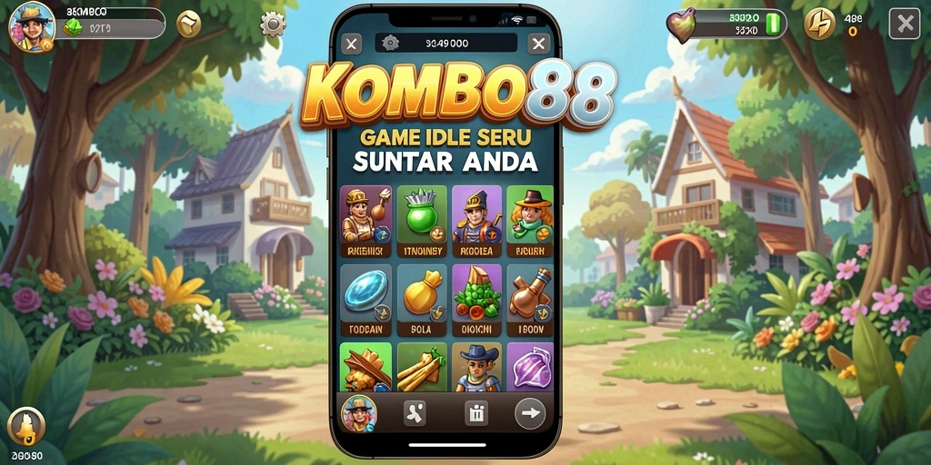 Tampilan gameplay KOMBO88 yang menarik dalam mode Idle.