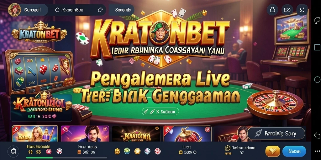 Tampilan gameplay Live Casino yang menarik dan interaktif di KRATONBET.