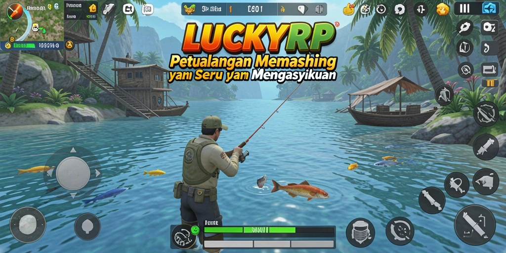Tangkapan ikan besar dalam gameplay LUCKYRP yang mengasyikkan.