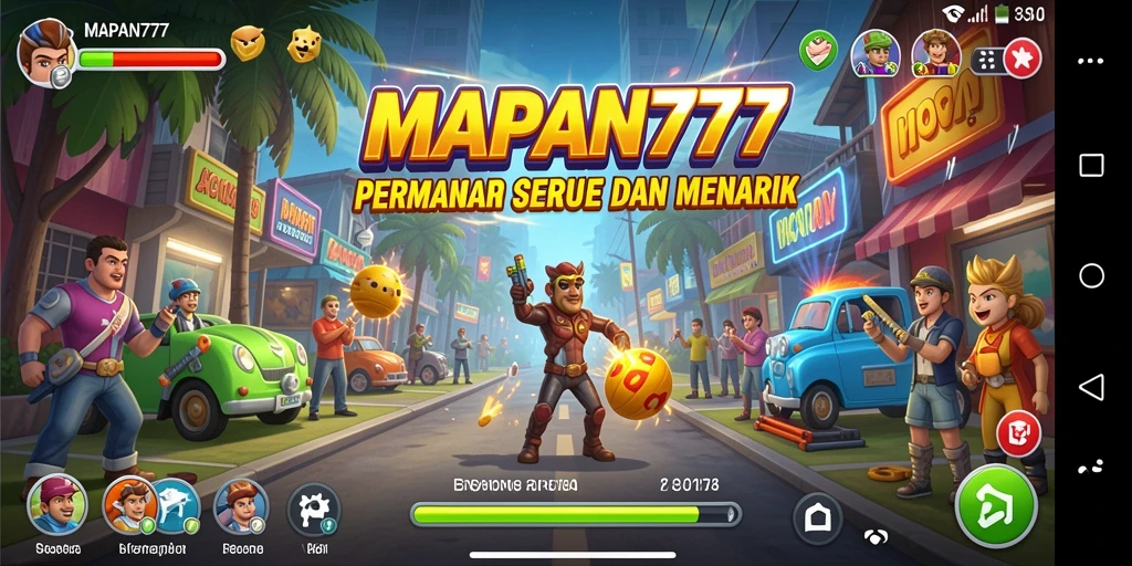 Tampilan screenshot gameplay Arcade yang seru dari MAPAN777.