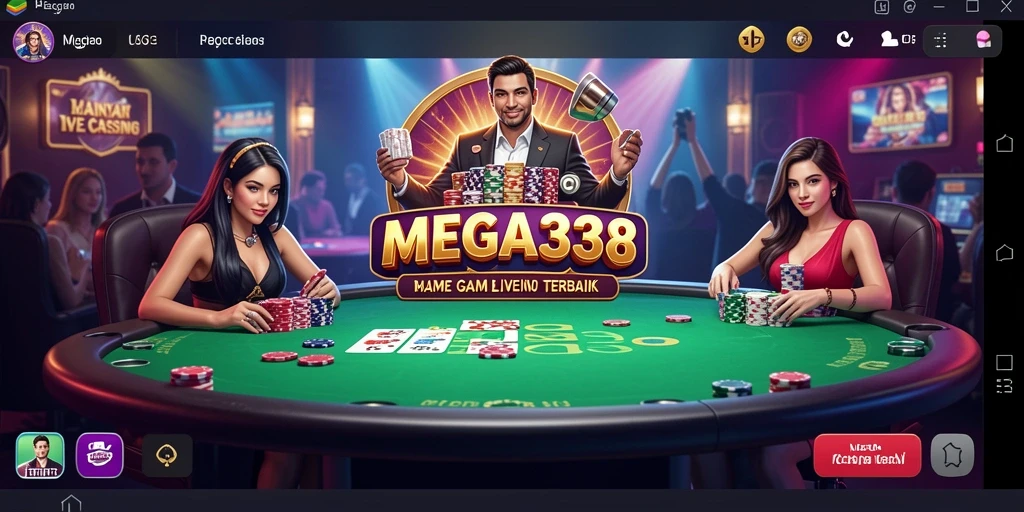 Tampilan gameplay Live Casino yang menarik di MEGA338.