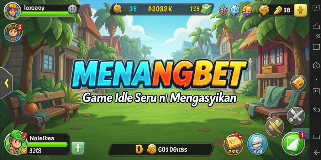 Tampilan gameplay MENANGBET dengan berbagai misi dan keuntungan.
