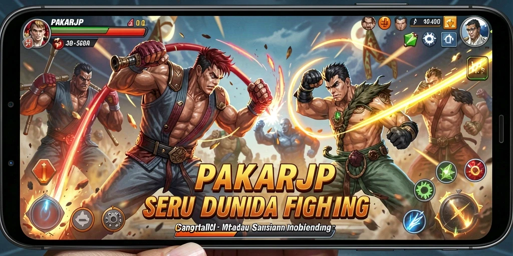 Tampilan pertarungan seru dalam PAKARJP yang penuh aksi.