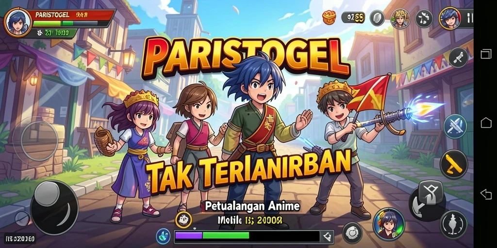 Screenshot menunjukkan karakter anime yang sedang bertarung dalam permainan.