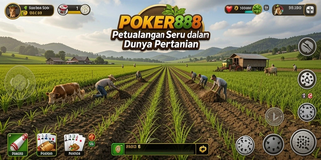 Tampilan gameplay POKER88 yang menakjubkan dengan berbagai aktivitas bertani.