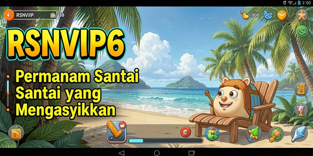 Tampilan gameplay RSNVIP6 yang ceria dan menghibur.