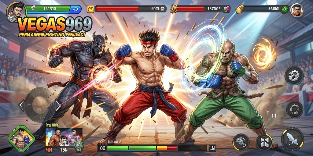 Tampilan grafis memukau dalam pertarungan <strong>VEGAS969</strong> yang mendebarkan.